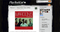 Desktop Screenshot of playrocklist.blogspot.com