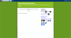 Desktop Screenshot of greymulepermaculture.blogspot.com