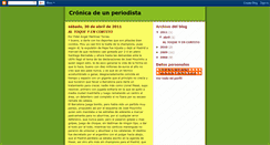 Desktop Screenshot of cronistarebelde.blogspot.com