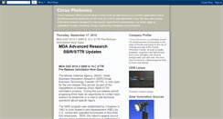 Desktop Screenshot of cirrusphotonics.blogspot.com