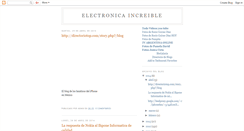 Desktop Screenshot of electronicaincreible.blogspot.com