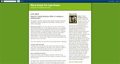 Desktop Screenshot of moregreenforlessgreen.blogspot.com