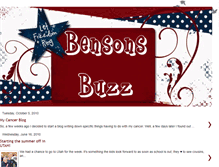 Tablet Screenshot of bensonsbuzz-jen.blogspot.com