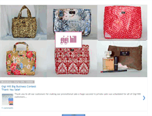 Tablet Screenshot of gigihillbags.blogspot.com