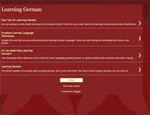 Tablet Screenshot of learning--german.blogspot.com