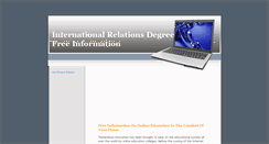 Desktop Screenshot of internationalrelationsdegree.blogspot.com