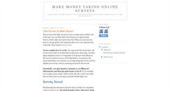 Desktop Screenshot of makemoneytakingonlinesurveys.blogspot.com