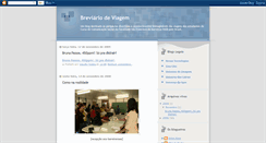 Desktop Screenshot of breviariodeviagem.blogspot.com