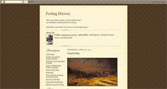 Desktop Screenshot of fadinghistory.blogspot.com