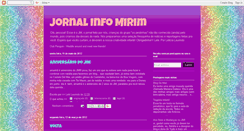 Desktop Screenshot of jornalinfomirim.blogspot.com