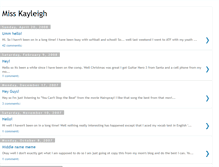 Tablet Screenshot of misskayleigh.blogspot.com