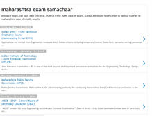 Tablet Screenshot of maharashtraexamsamachaar.blogspot.com