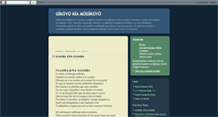 Desktop Screenshot of gikuyukiamugikuyu.blogspot.com