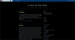 Desktop Screenshot of aholeinthehead.blogspot.com