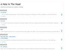 Tablet Screenshot of aholeinthehead.blogspot.com