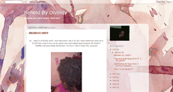 Desktop Screenshot of beheldbydivinity.blogspot.com