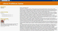 Desktop Screenshot of librosprofeticosisaias.blogspot.com