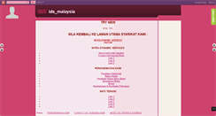Desktop Screenshot of idsmalaysia.blogspot.com
