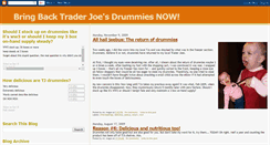 Desktop Screenshot of bring-back-trader-joes-drummies-now.blogspot.com