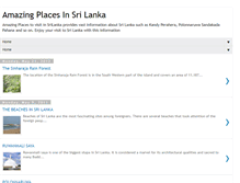 Tablet Screenshot of amazingplacestovisitinsrilanka.blogspot.com