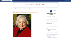 Desktop Screenshot of listeningreading.blogspot.com