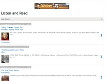Tablet Screenshot of listeningreading.blogspot.com