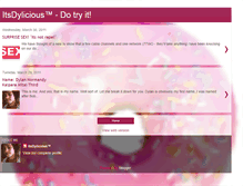 Tablet Screenshot of itsdylicious.blogspot.com