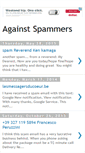Mobile Screenshot of againstspammers.blogspot.com