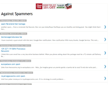 Tablet Screenshot of againstspammers.blogspot.com