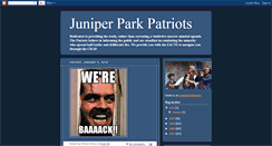 Desktop Screenshot of juniperparkpatriots.blogspot.com