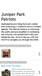 Mobile Screenshot of juniperparkpatriots.blogspot.com