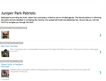 Tablet Screenshot of juniperparkpatriots.blogspot.com