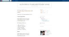 Desktop Screenshot of alegeri-2008.blogspot.com