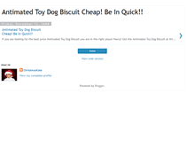 Tablet Screenshot of animated-toy-dog-biscuit.blogspot.com