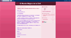 Desktop Screenshot of elmundomagicodelachili.blogspot.com