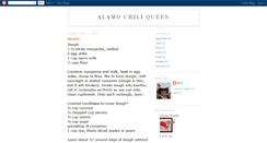 Desktop Screenshot of alamochiliqueen.blogspot.com