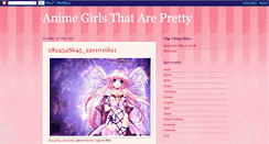 Desktop Screenshot of animegirlsthatarepretty.blogspot.com