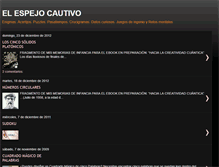 Tablet Screenshot of elespejocautivo.blogspot.com
