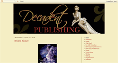 Desktop Screenshot of decadentpublishing.blogspot.com