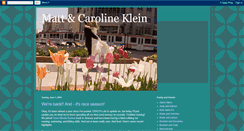 Desktop Screenshot of mattandcarolineklein.blogspot.com