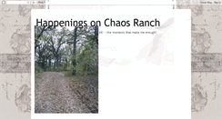 Desktop Screenshot of happeningsonchaosranch.blogspot.com