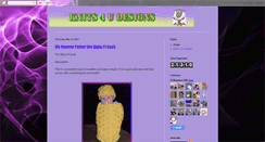 Desktop Screenshot of knits4udesigns.blogspot.com