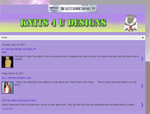 Tablet Screenshot of knits4udesigns.blogspot.com