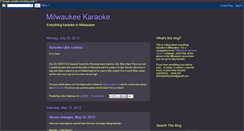 Desktop Screenshot of milwaukeekaraoke.blogspot.com