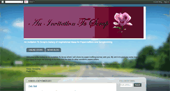 Desktop Screenshot of invitation-to-scrap.blogspot.com