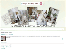 Tablet Screenshot of creativehomeexpressions.blogspot.com