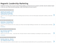 Tablet Screenshot of magneticleadershipmarketing.blogspot.com
