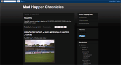 Desktop Screenshot of madhopperchronicles.blogspot.com