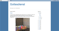 Desktop Screenshot of gottesdienst-ansichten.blogspot.com