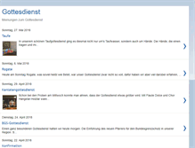 Tablet Screenshot of gottesdienst-ansichten.blogspot.com